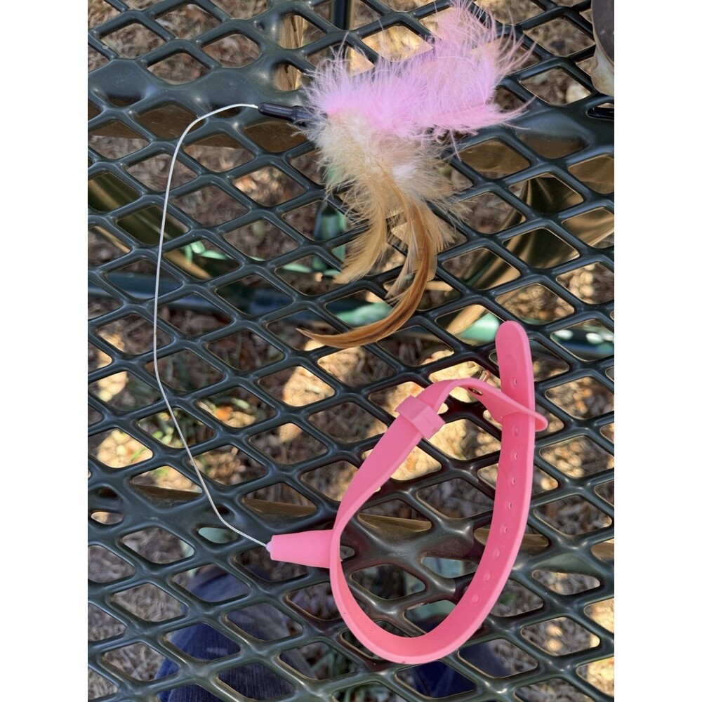 Interactive Cat Teaser Neck Collar Toy Self-Entertainment with Feather Bell
